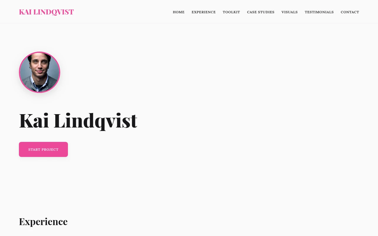 Creative Canvas — Designer portfolio template