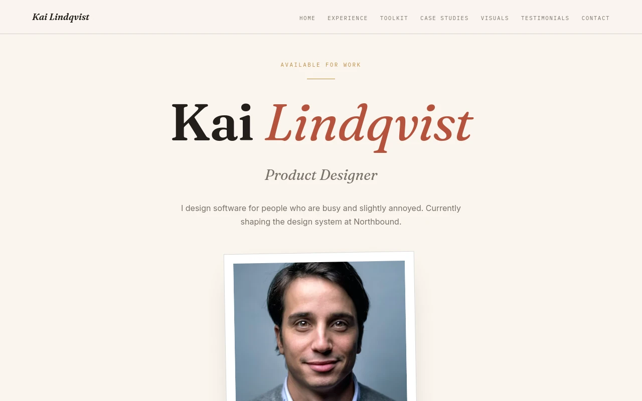 Kai Lindqvist — Product Designer portfolio