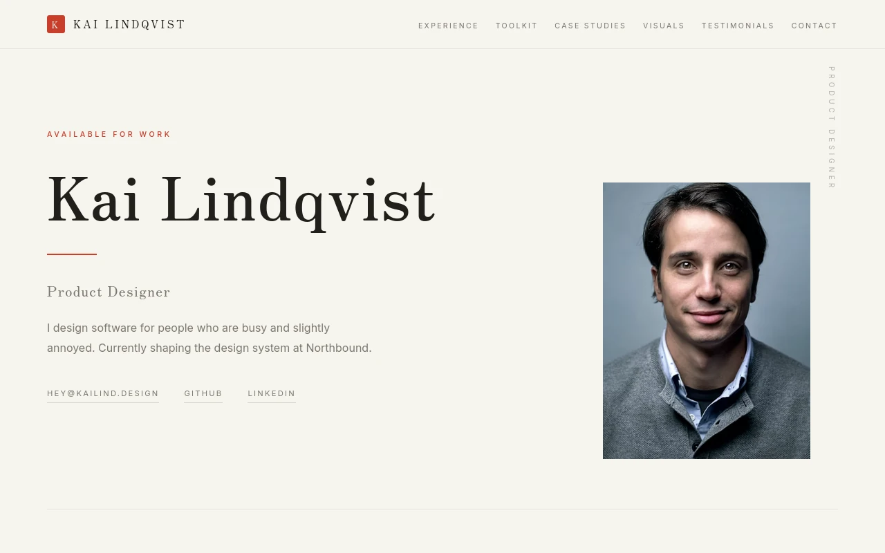 Ink — Designer portfolio template