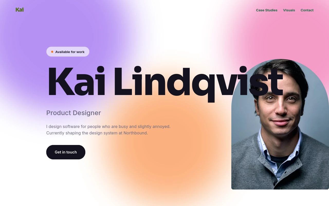 Mesh — Designer portfolio template