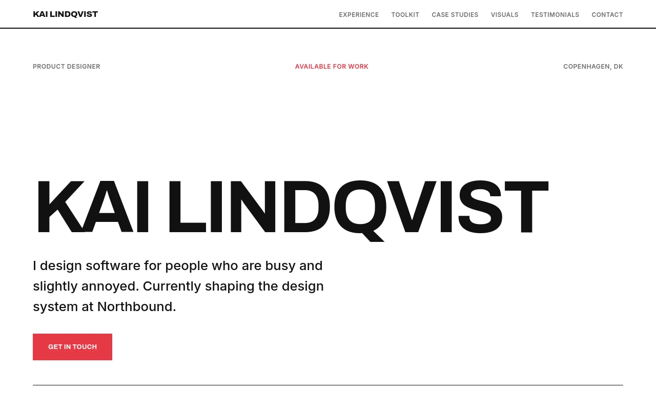 Swiss Grid — Designer portfolio template