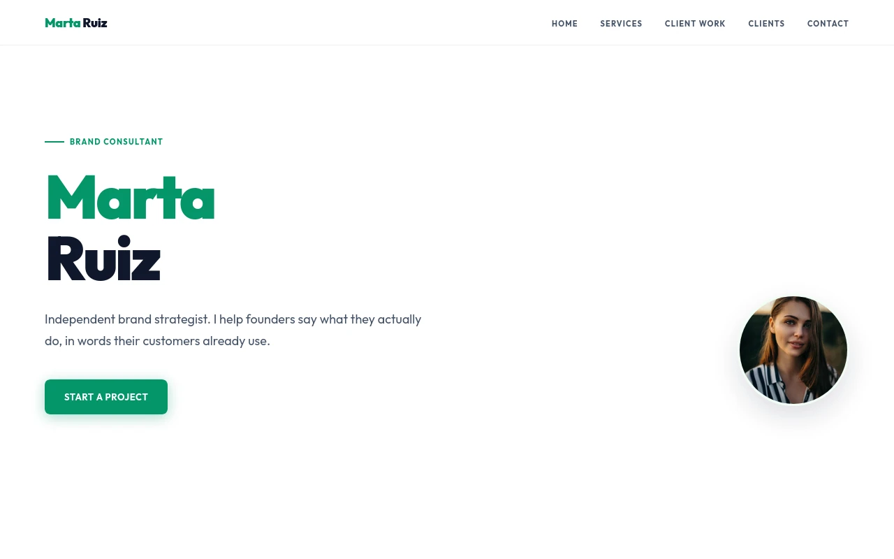 Modern Freelancer — Freelancer portfolio template