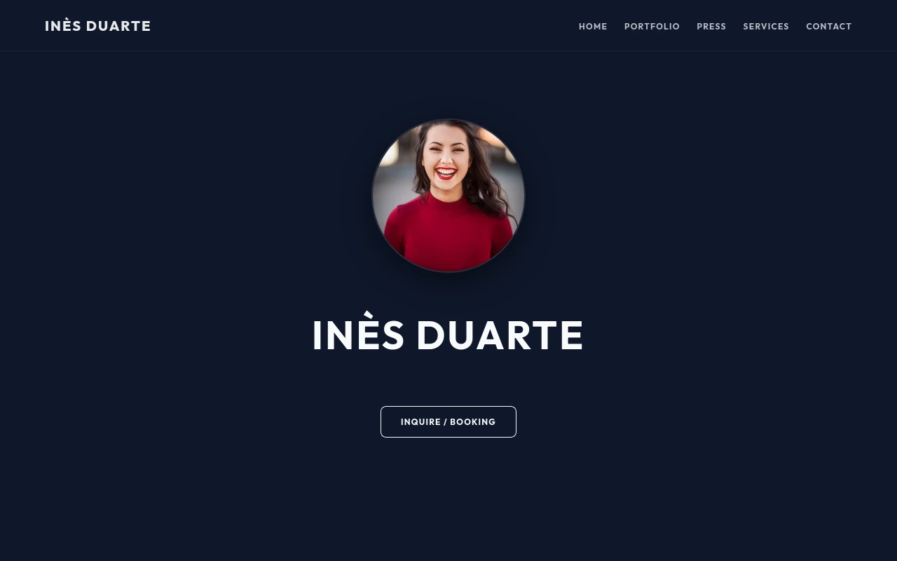 Visual Gallery — Photographer portfolio template